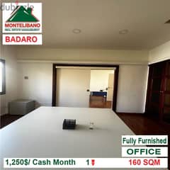 1250$!! Office Fully Furnished for rent located in Badaro 0