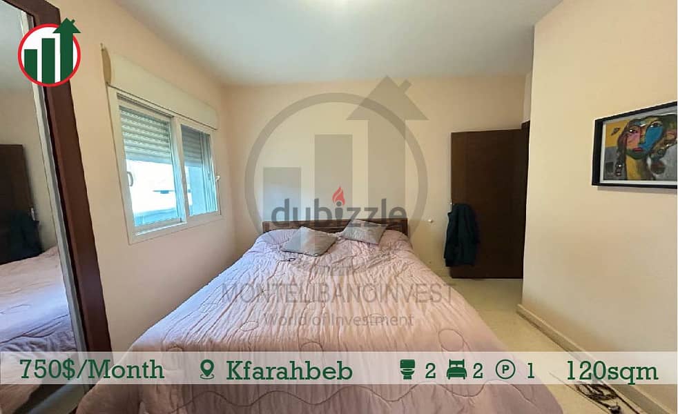 Furnished Apartment for rent in Kfarahbeb! 4
