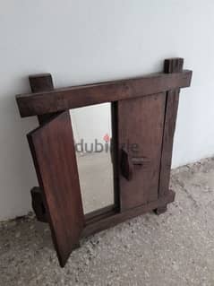 Handmade wood mirror