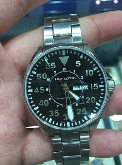 HAMILTON khaki avaition pilot day date auto H64715135