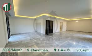 Apartment for rent in Kfarahbeb! 0
