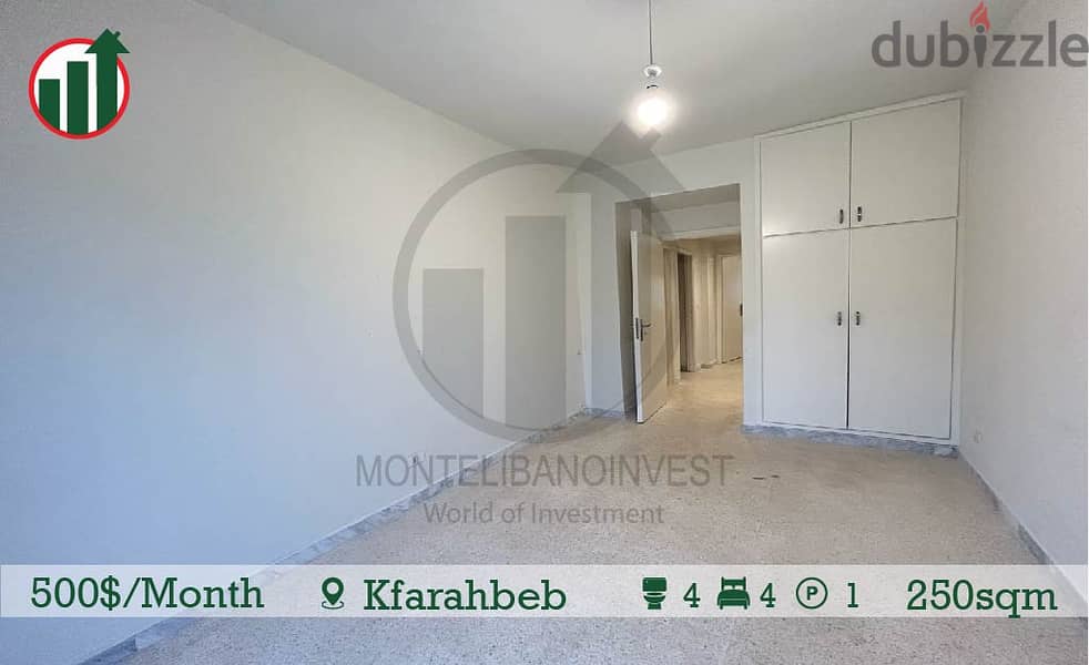 Apartment for rent in Kfarahbeb! 4