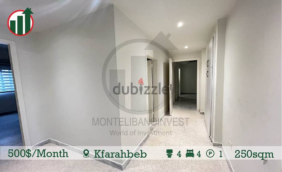 Apartment for rent in Kfarahbeb! 5