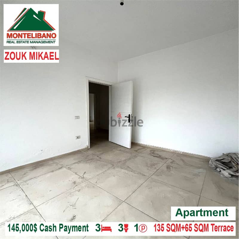 145,000$ Cash Payment!! Apartment for sale in Zouk Mikael!! 2
