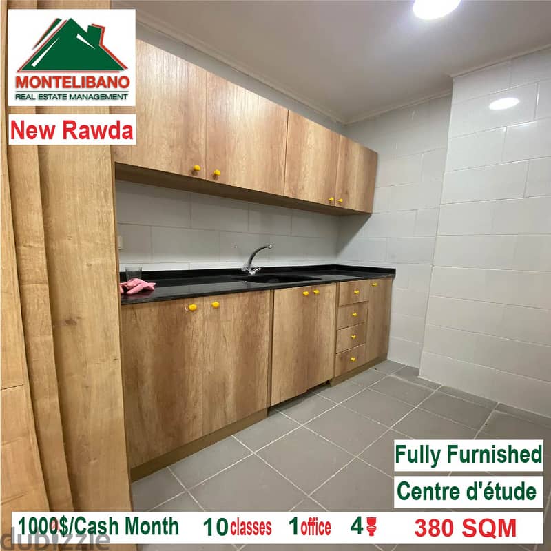 Fully Furnished Centre d'étude for rent in New Rawda!! 4
