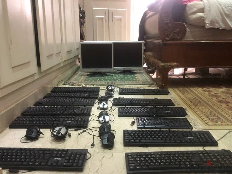 FOR SALE OREXCHANGE  :Keyboards + mouses + screens + mousepads 1
