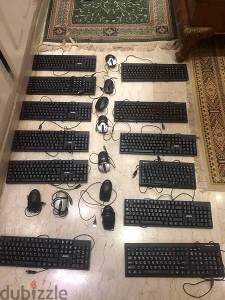 FOR SALE OREXCHANGE  :Keyboards + mouses + screens + mousepads 6