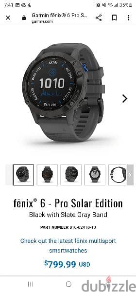 Garmin Fenix fēnix 6 - Pro Solar Edition 12