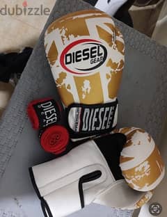 Boxing gloves and hand wraps