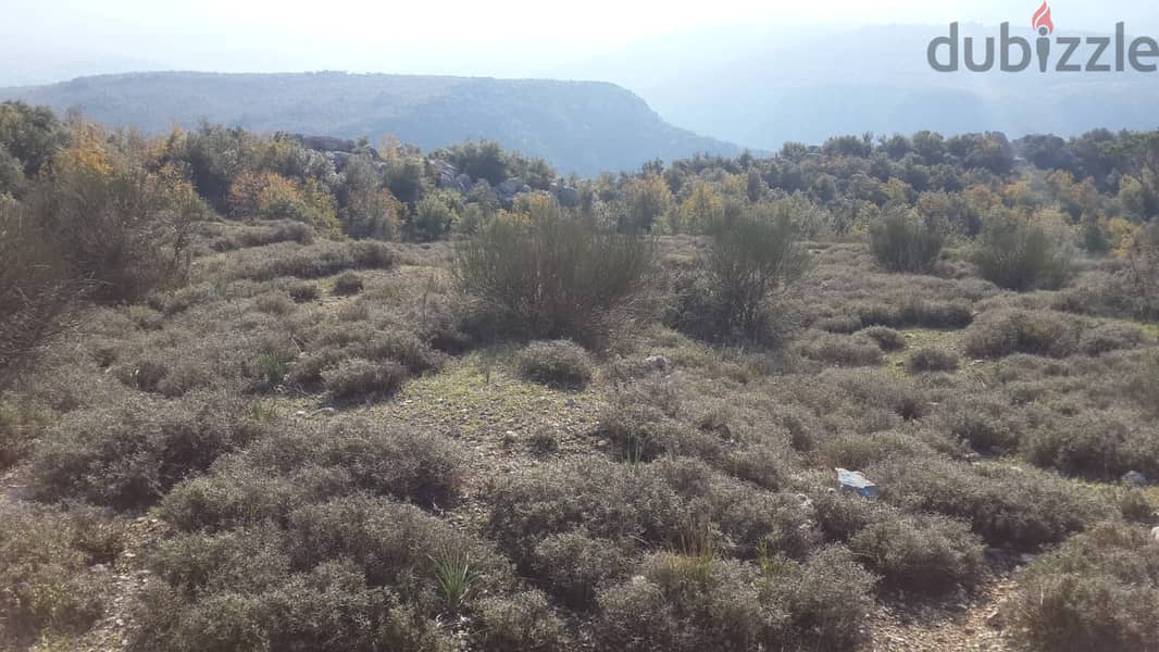 Very calm area land in Mtein / Aintoura  | Panoramic mountain view 2