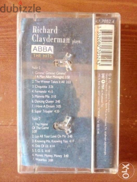Richard clayderman plays best abbas songs cassette 1
