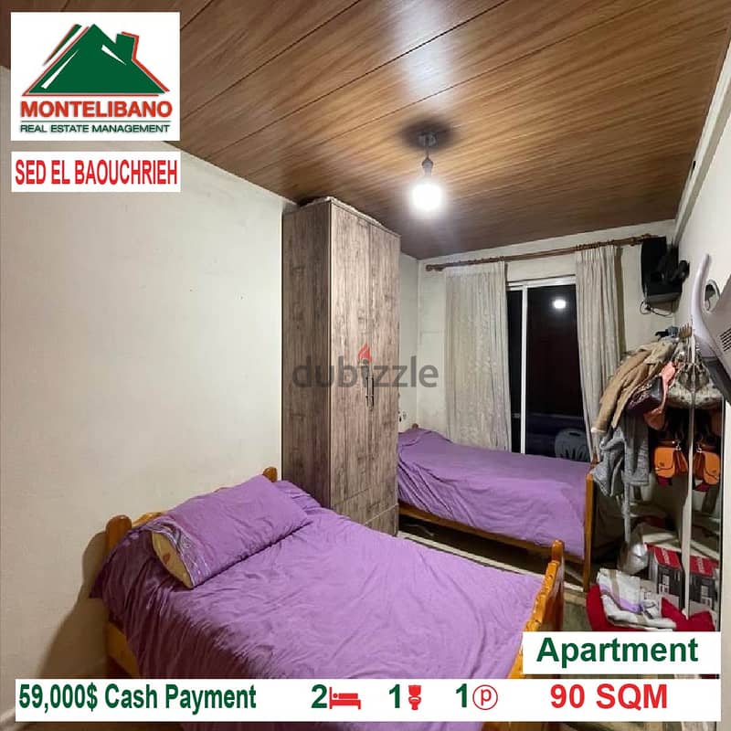 59000$!!! Apartment for sale located in Sed El Baouchrieh 3