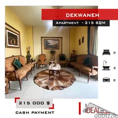 Apartment for sale in Dekwaneh 215 sqm ref#jpt22126