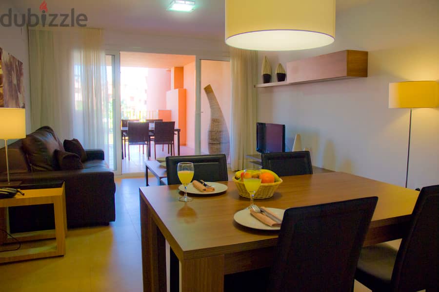 Spain furnished apartments between sea & golf in a gated resort Ref#10 14