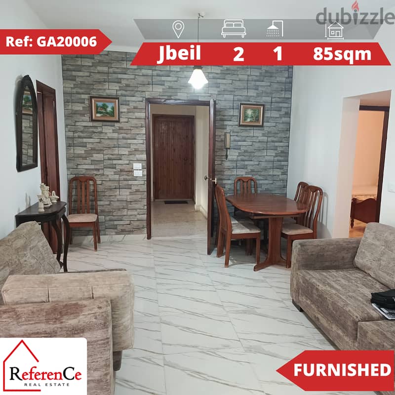 Very catchy furnished apartment in Jbeil شقة مفروشة في جبيل 0