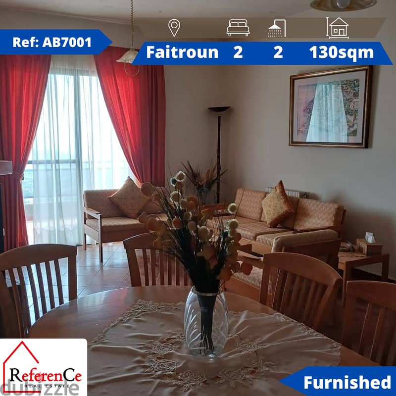Furnished apartment for rent in Faitroun شقة مفروشة للإيجار في فيترون 0