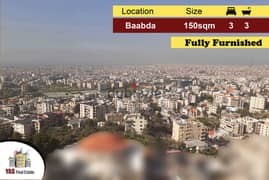 Baabda 150m2 | Furnished | Astonishing View | Prime Location | PA | 0