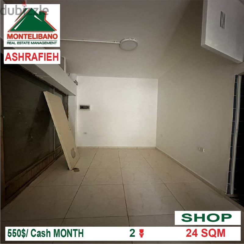 550$!! Shop for rent located in Ashrafieh 1