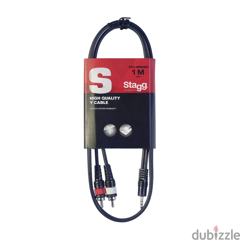 Stagg SYC1/MPS2CM E 1m Y Cable 0