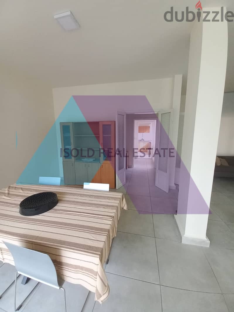 A furnished 150 m2 apartment with a terrace for rent in Achrafieh 1