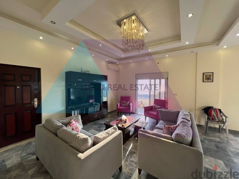 A decorated 168 m2 apartment having an open sea view for sale in Blat 4