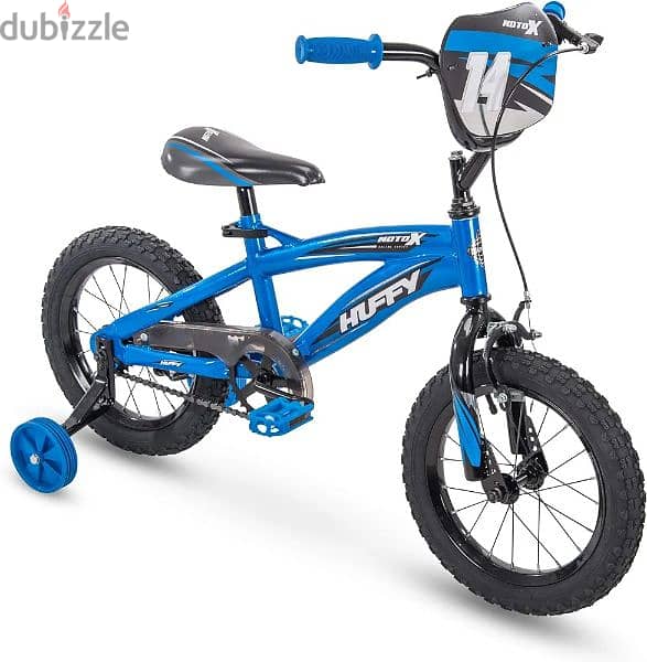 Huffy Bicycle Company Kids Bike, MotoX, 14" Gloss Blue, 14 inch wheel, 1