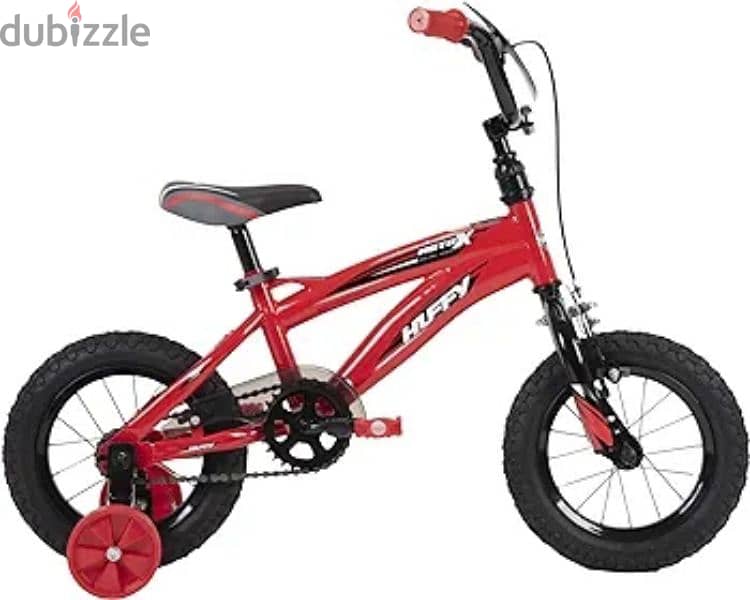 Huffy Kid Bike Moto X, Fast Assembly Quick Connect, 12", Gloss Red 3