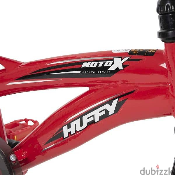 Huffy Kid Bike Moto X, Fast Assembly Quick Connect, 12", Gloss Red 5