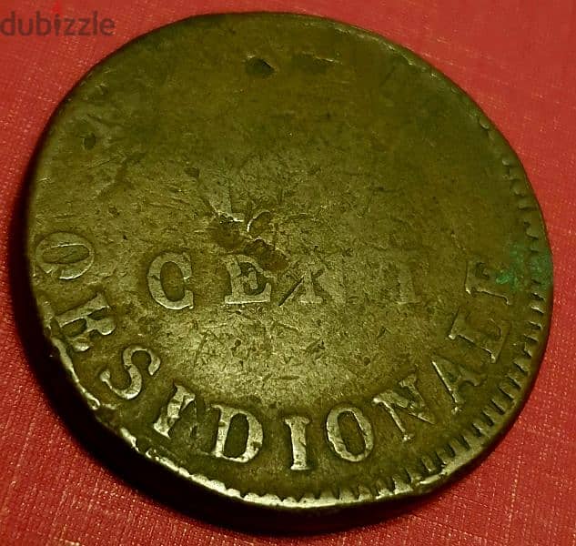 France Napoleon I 1814 Obsidionale D'anvers 10 Cent. 0