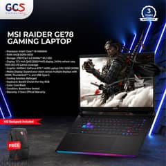 MSI Raider GE78 Gaming Laptop