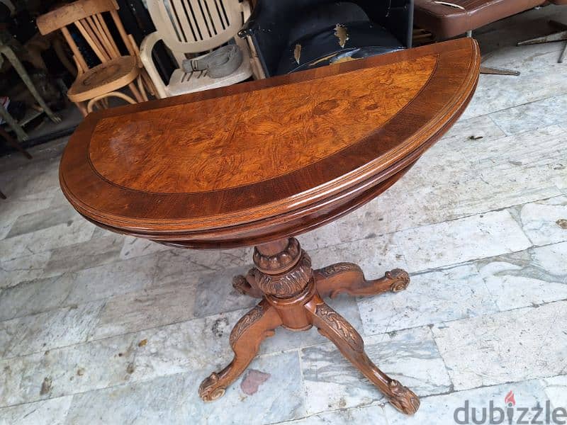 طاولة لعب رائعة جدا انتيك قديم ريجنسي اصلي مميزة جدا table de jeu 3