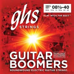GHS GB8 1/2 SET Guitars Boomers electric strings 0
