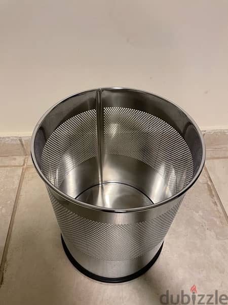 Stainless Steel Rubbish bin Trash Can for Office 2