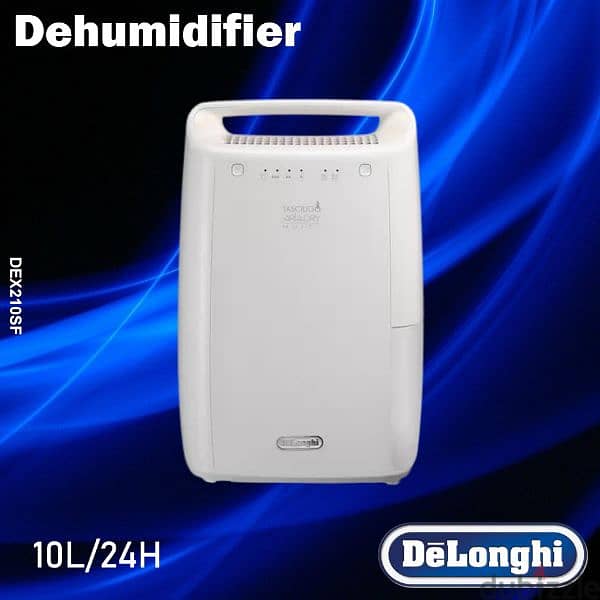 Delonghi Dehumidifier 10L 24H AC Cooling Heating 115764110