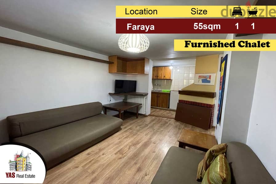 Faraya 55m2 | Terrace 20m2 | Furnished Chalet | Modern | DA | 0