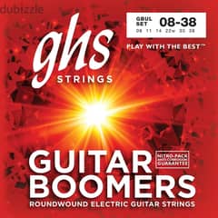 GHS GBUL Guitar Boomers Electric Guitar Strings - . 008-. 038 Ultra Ligh 0