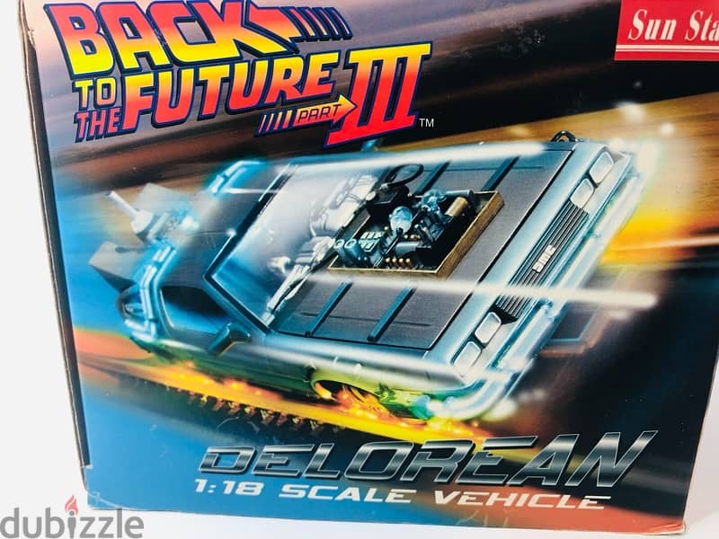 1/18 Diecast Model Car In Original Box Back to the Future 3 Movie car 7