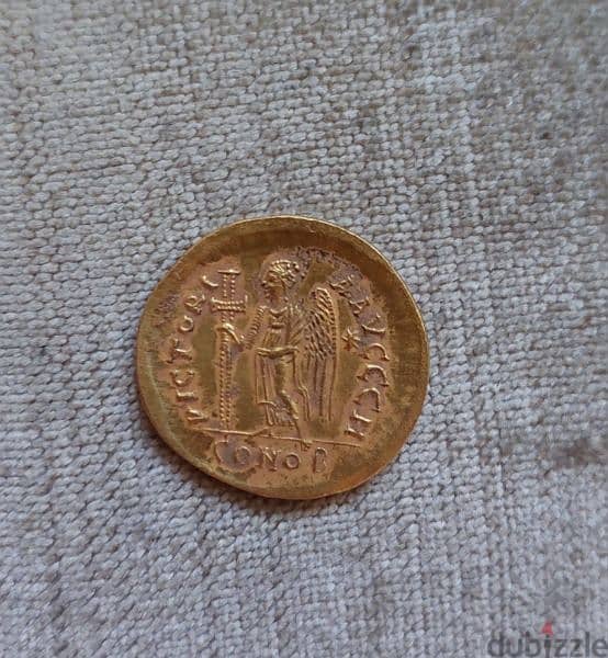 Ancient Eastern Roman Gold Coin Emperor Leo I year 457 AD weight 4.4 g 1