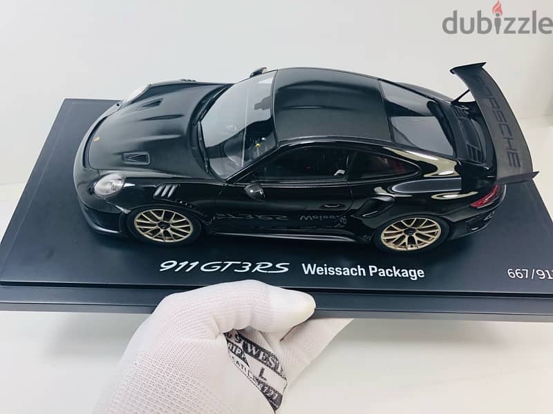 1/18 Scale Rare in Box By Spark Porsche 911 GT3 RS Weissach Package 1