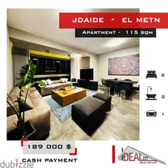 Furnished apartment for sale in Jdaidet El Metn 115sqm ref#RE0101 0