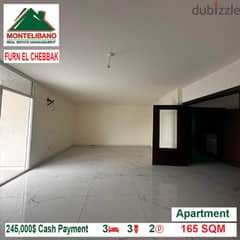 245000$!! Apartment for sale located in Furn El Chebbak
