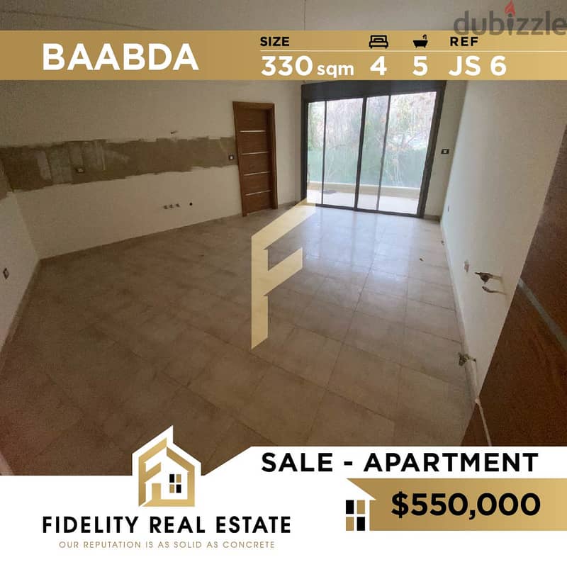 2 Apartments for sale in Baabda JS6 0