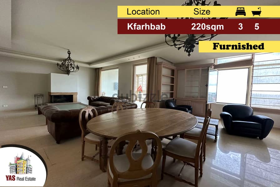 Kfarhbab 220m2 | Furnished | Partial Sea View | Calm Area | IV KA | 0