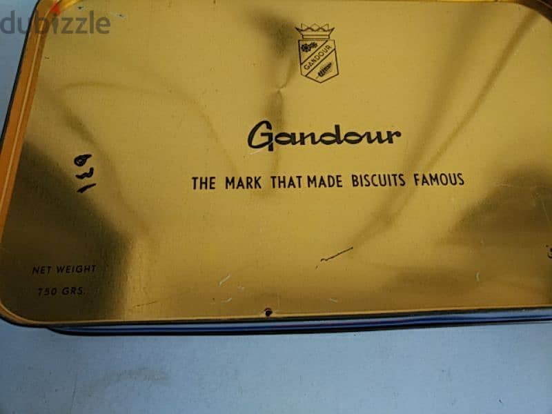 Vintage Gandour tin box - Not Netogiable 4
