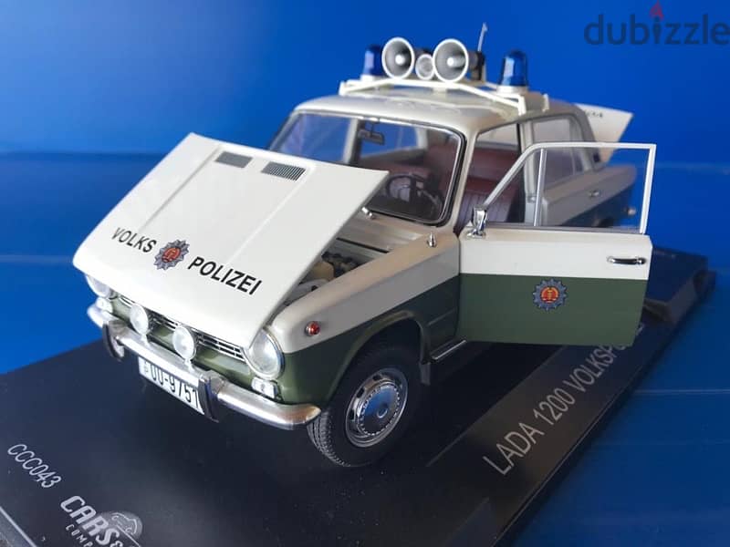 1/18 diecast East German Police car Lada 1200 Full opening Rare in box 1