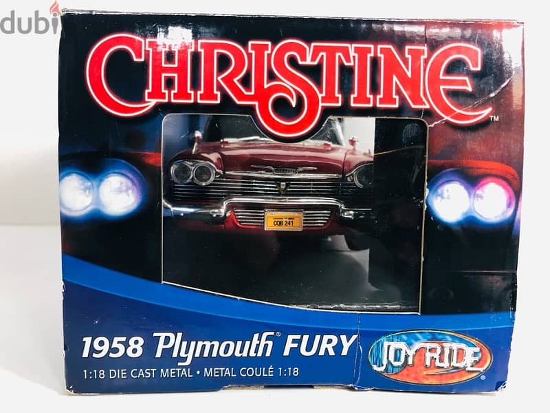 1/18 diecast Full opening Plymouth Fury 1958 Christine Night Version 1