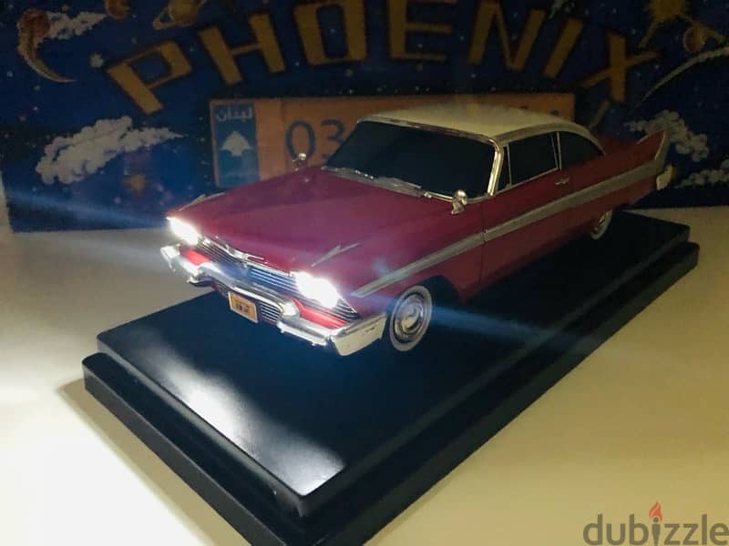 1/18 diecast Full opening Plymouth Fury 1958 Christine Night Version 11
