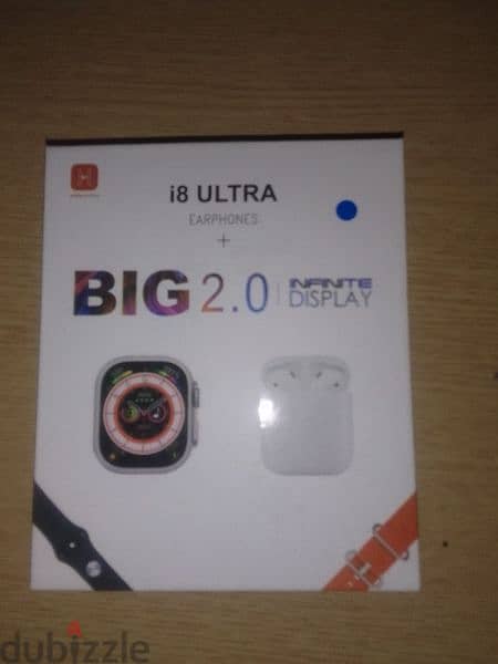watch i8 ultra + earphones 0