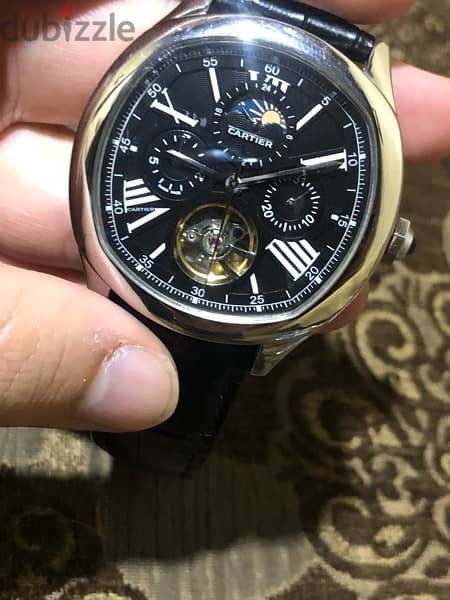 Cartier watch automatic working fine everything fine ساعة كارتير شغالي 2