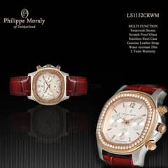 Philippe Moraly of switzerland swiss original watch working fine ساعة